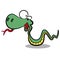 humor cartoon snake running