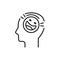 Humor sense color line icon. Human behavior.