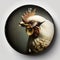 Humorous Chicken Clock Face By Generative Ai