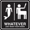 Humorous Gender Neutral Restroom Sign | Signage for All Gender Bathrooms | Funny Genderless Toilet Design | Mermaid & Centaur WC