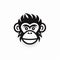 Humorous Monkey Head Icon With Graphic Design-inspired Illustrations