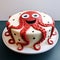Humorous Octopus Theme Cake With Unreal Engine Style