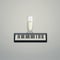 Humorous Piano Keyboard With Glass Of Water Icon