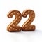Humorous Tableau: Cookie Numbers Showing The Number 22