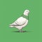 Humorous White Dove Illustration By Cody Ellingham