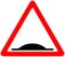 Hump road sign