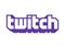 Humpolec, Czech Republic - February 19, 2022: Twitch - company logo, stream technology platform, vector illustration, editorial