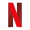 Humpolec, Czech Republic - March 23, 2021: Netflix - company logo, button for social media, phone icon symbol. Editorial web