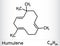 Humulene, alpha-humulene or Î±-caryophyllene molecule. It is component of the essential oil from flowering cone of hops plant,