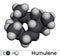 Humulene, Î±-humulene or Î±-caryophyllene molecule. It is component of the essential oil from flowering cone of hops plant,