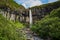 Hundafoss waterfall on the way to Svartifoss waterfall in Iceland