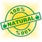 Hundred Percent Natural Represents Absolute Organic And Nature