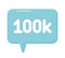 hundred thousand followers bubble