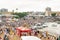 Hundreds of candomble fans are on Rio Vermelho beach to honor Yemanja