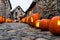 Hundreds Jack\\\'O\\\'Lanterns In An Old Small Town AI Generated