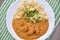 Hungarian chicken paprikash