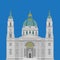 Hungarian City sights in Budapest. Hungary Landmark Travel And Journey Infographic. Architecture Elements St. Istvan