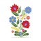 Hungarian Ethnic Folk Flower Design