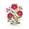 Hungarian Ethnic Folk Flower Design