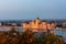 Hungarian Parliament in Budapest across the Danube