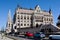 The Hungarian Parliament building in Budapest in monocrome finish