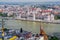 Hungarian parliament from Matthias church in Budapest