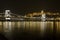 Hungarian Royal Palace over Danube at night