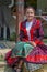 Hungarian woman from Banat, in traditional costumes, show at the