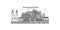 Hungary, Balaton city skyline isolated vector illustration, icons