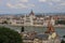 HUNGARY, BUDAPEST - AUGUST 16, 2019: View on the Hungarian Parliament Building on the banks of the Danube in Budapest