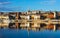 Hungary, Budapest, beautiful architecture, fishermen`s bastion on the banks of the Danube, reflection in the water