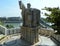 Hungary, Budapest, Gellert Hill, statue of Saint Stephen