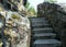 Hungary, Budapest, Gellert Hill, stone stairs up