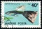 HUNGARY - CIRCA 1962: stamp 40 Hungarian filler printed by Hungary, shows fish Guppy Lebistes reticulatus, Tropical Fish serie,