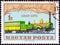 HUNGARY - CIRCA 1971: A stamp printed in Hungary shows Locomotive Bets and Route Map 1846, circa 1971.