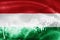 Hungary flag, stock market, exchange economy and Trade, oil production, container ship in export and import business and logistics