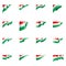 Hungary flag, vector illustration on a white background