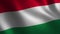 Hungary flag waving 3d. Abstract background. Loop animation.