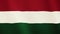 Hungary flag waving animation. Full Screen. Symbol of the country.