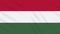 Hungary flag waving cloth background, loop