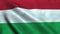 Hungary flag waving in the wind. National flag of Hungary