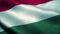 Hungary flag waving in the wind. National flag of Hungary. Sign of Hungary seamless loop animation. 4K