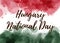 Hungary National Day holiday background