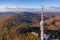 Hungary - Pecs TV tower with Mecsek hills