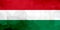 Hungary polygonal flag. Mosaic modern background. Geometric design