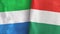 Hungary and Sierra Leone two flags textile cloth 3D rendering