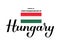 Hungary State Foundation Day lettering with flag. Hungarian holiday celebrate on August 20. Easy to edit vector template