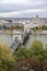 Hungary, view on the Budapest city, Szechenyi Chain Bridge and