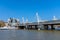 Hungerford Bridge and Golden Jubilee Bridges