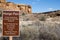 Hungo Pavi Sign at Chaco Canyon